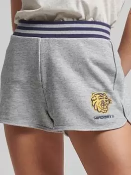 Image of Superdry Vintage Collegiate Short - Grey, Size 14, Women