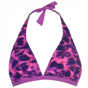Image of Slazenger Halter Neck Bikini Top Ladies - Pink/Purple