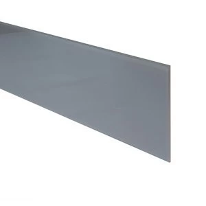 Image of 6mm Splashwall Hessian Bevelled Glass Upstand (L)0.9m