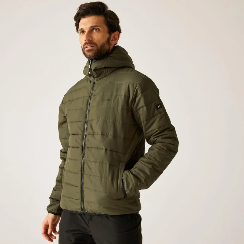 Image of Regatta Regatta Men 'Helfa' Insulated Padded Jacket in Green Size: Medium Green M Male 5063516133674