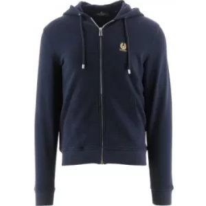 Image of Belstaff Navy Hooded Sweatshirt