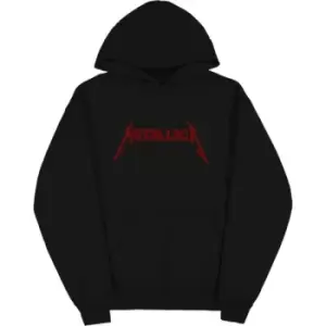 Image of Metallica - 40th Anniversary Songs Logo Unisex XX-Large Pullover Hoodie - Black