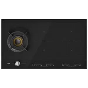 Image of ASKO HIG1995AB Duo Fusion Hybred Gas and Induction hob - Black ceramic glass