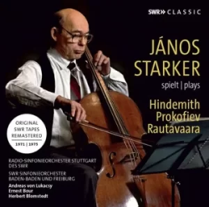 Image of Janos Starker Plays Hindemith Prokofiev Rautavaara by Paul Hindemith CD Album