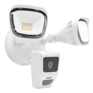 Image of ESP Fort Smart Home WI-FI 1080p Security Camera with Twin Spotlights - White - ECSPCAMSLW