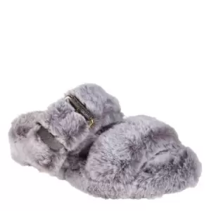 Image of Skechers Cozy Wedge Slippers - Grey