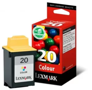 Image of Lexmark 20 Tri Colour Ink Cartridge