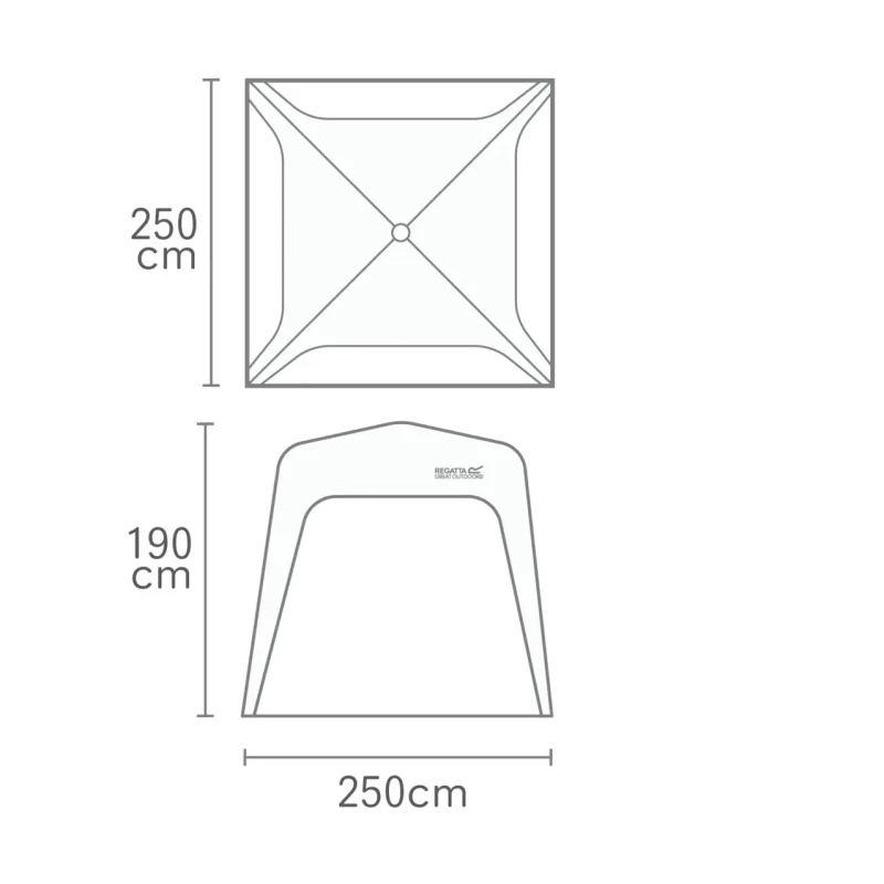 Image of Arbour Regatta Gazebo Vert Unisex TU