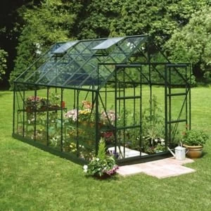 Image of BQ Metal 8x12 Horticultural glass greenhouse