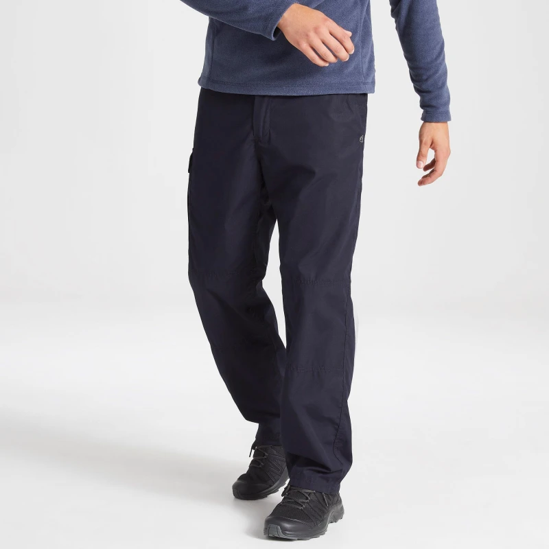 Image of Craghoppers Mens Kiwi Classic Nosi Defence Walking Trousers 34R - Waist 34' (86cm), Inside Leg 31' Dark Navy CMJ600-3G3-34R