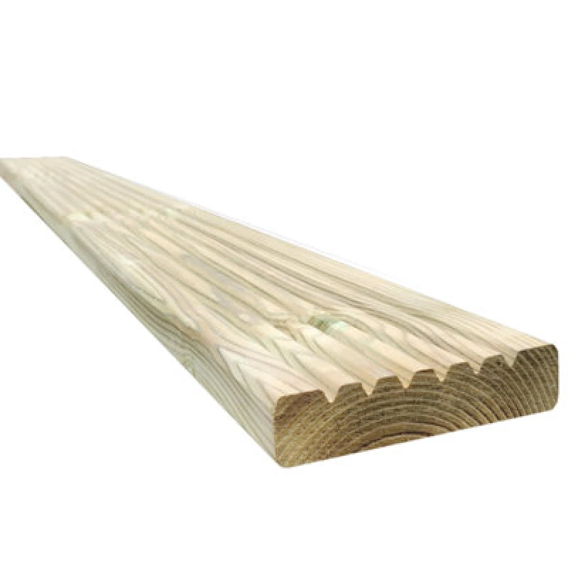 Image of Snowdon Timber Treated Decking Board (T) 28mm (W) 120mm (L) 2.4M - Pack Of 20