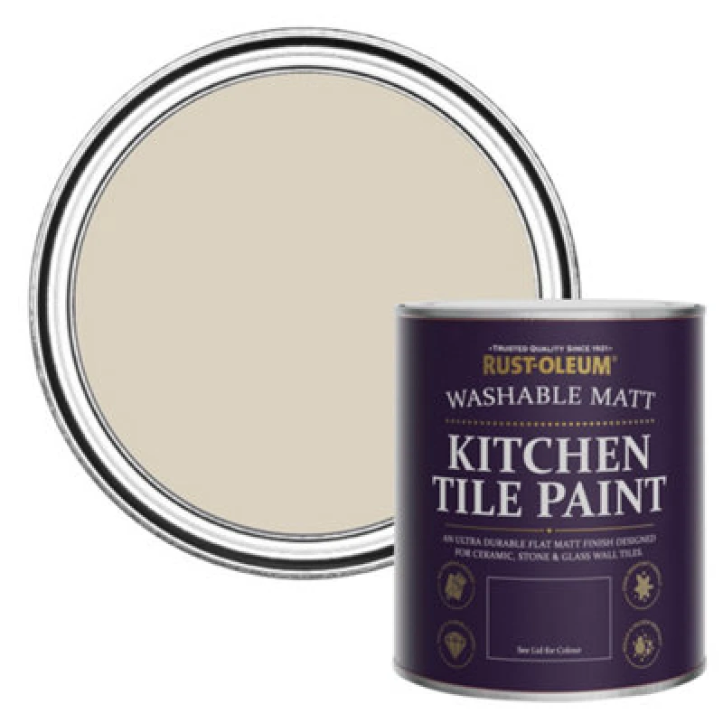 Image of Rust-Oleum Hessian Matt Kitchen Tile Paint 750Ml