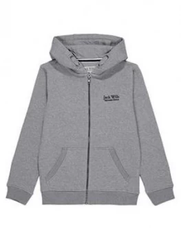 Image of Jack Wills Boys Pinebrook Zip Through Hoodie