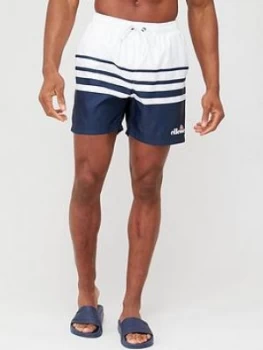 Image of Ellesse Alfonso Swim Shorts - White/Navy