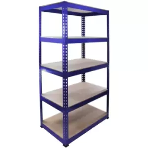 Image of Monsterracking - Monster Racking Q-Rax Steel Storage Shelving Bays, 90cm W, 50cm D (Blue) - Blue