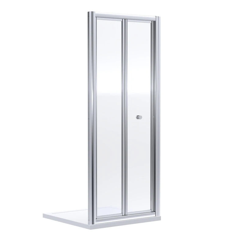 Image of nuie Rene 1900 x 760mm Bi-Fold Shower Door - Chrome, Silver SMBD76-E6