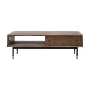 Image of Olivia's Ava 2 Drawer Coffee Table in Acacia Wood
