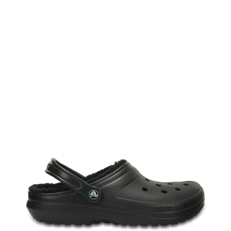 Image of Crocs Unisex Classic Lined Clogs Black / Black M12