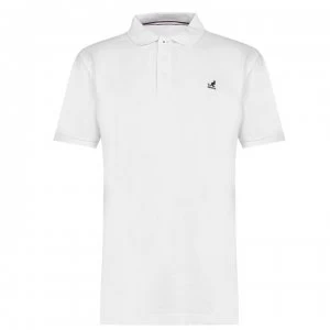 Image of Kangol Brit Fit Polo Shirt Mens - White