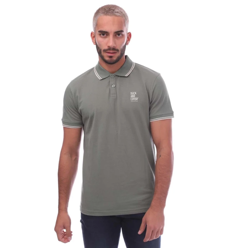 Image of Duck and Cover Sameer Polo Shirt - Green Green S