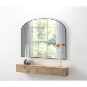 Image of Olivia's Samoa Curved Wall Mirror in Black