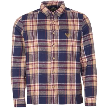 Image of Barbour Beacon Guard Shirt - Navy NY91