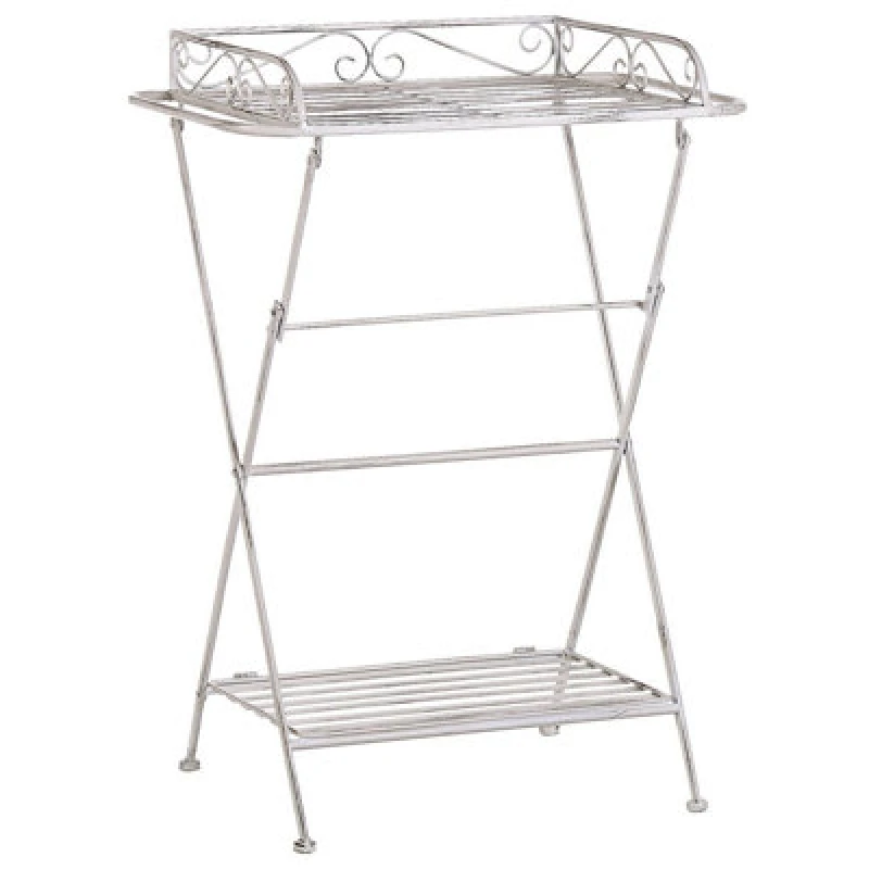 Image of Beliani Side Table Ancud Metal White