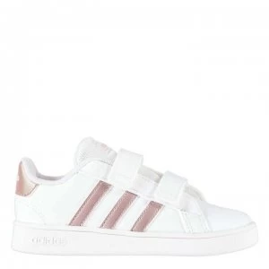 Image of adidas Grand Court Infant Girls Trainers - FTWWHT/VAGRME/LGRANI