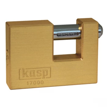 Image of Kasp K17090D Brass Shutter Lock - 90mm