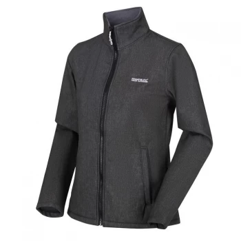Image of Regatta Connie V Full Zip Softshell Jacket - Black Marl