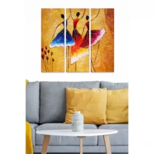 Image of MDF394574002 Multicolor Decorative MDF Painting (3 Pieces)