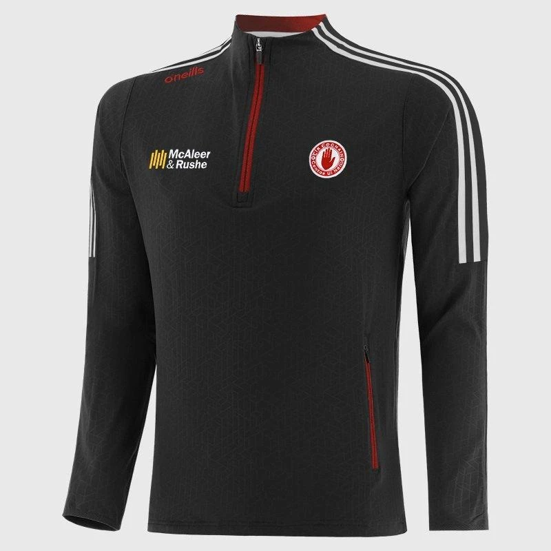 Image of ONeills Tyrone Hydra Half Zip Top Senior BLK/WHI/RED male S
