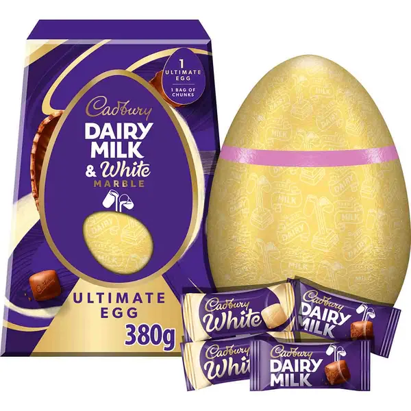 Image of Cadbury Gifts Direct Cadbury Dairy Milk Marble Chocolate Easter Egg 372g 4307202