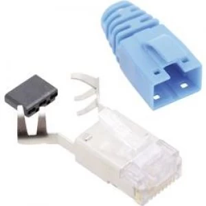 Image of BEL Stewart Connectors SS39BLE SS39BLE RJ45 Connector CAT 6 8P8C RJ45 Plug straight Blue