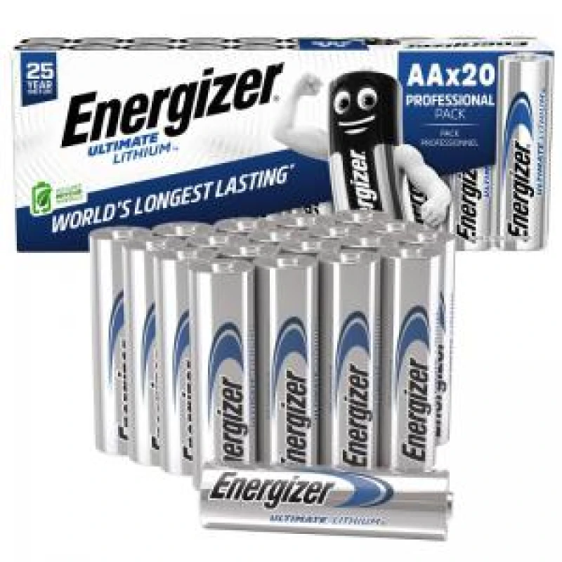 Image of Energizer Lithium AA Battery Pack 20 - 454727 63538EN EXR63538EN