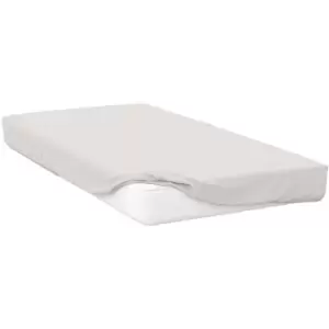 Image of Belledorm 200 Thread Count Egyptian Cotton Fitted Sheet (Superking) (Ivory) - Ivory