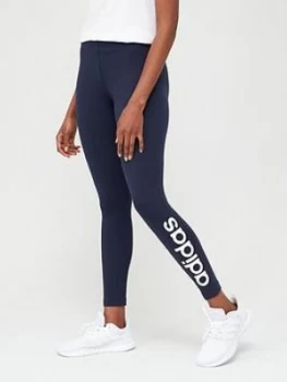 Image of Adidas Essential Linear Tight - Navy