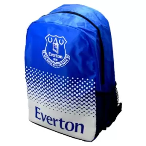 Image of Everton FC Official Fade Crest Design Football Backpack/Rucksack (One Size) (Blue/White)