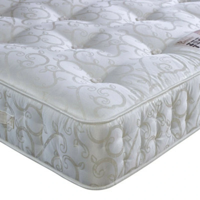 Image of Bedmaster Bedmaster Miracle Pocket Sprung Wool Mattress in White Size: Double White Double Unisex 0764283931764
