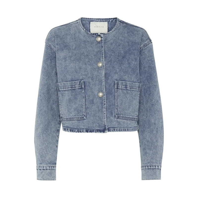 Image of Kaffe Womens denim jacket KAFFE Doriana Bleu Female 42