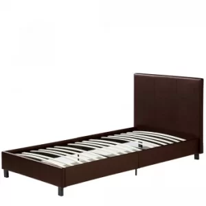 Image of Faux Leather Bed without Mattress