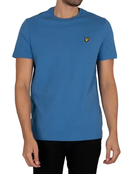 Image of Lyle & Scott Organic Cotton Plain T-Shirt Spring Blue S