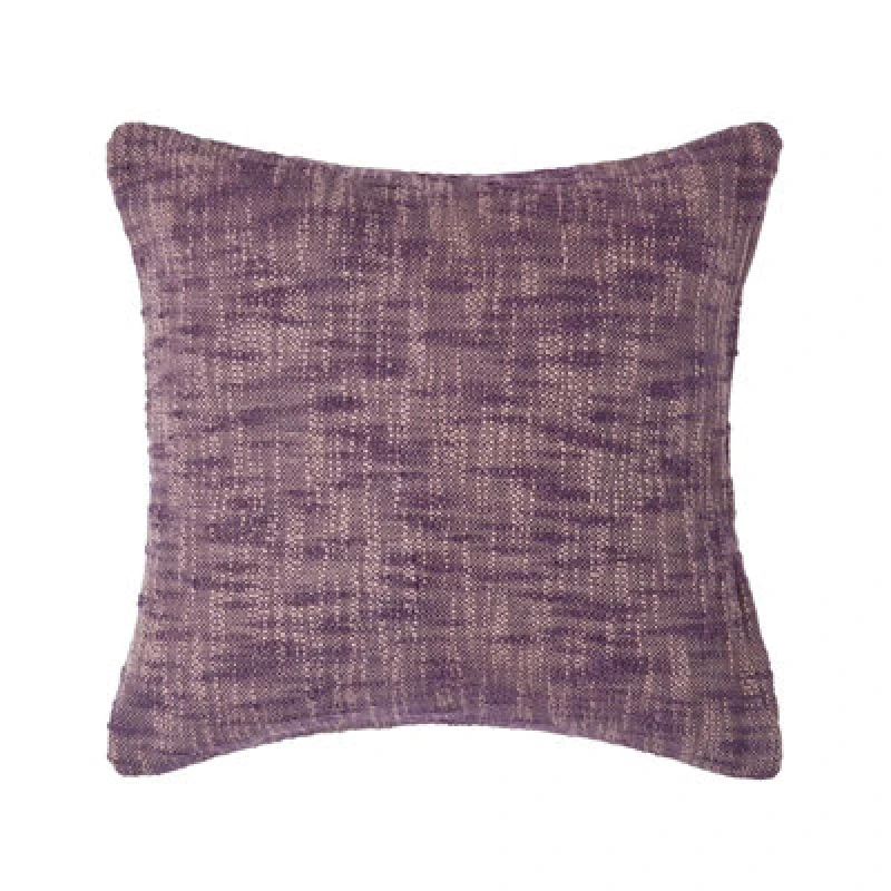 Image of Homescapes Nirvana Cotton Mauve Cushion Cover, 45 X 45 Cm