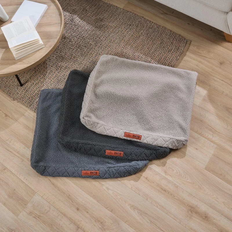 Image of Slumberdown Paws for Slumber Sherpa Pet Bed Cover, Medium Grey