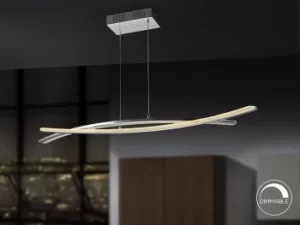 Image of Linur Integrated LED Bar Ceiling Pendant Chrome