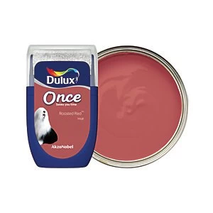 Image of Dulux Once Roasted Red Matt Emulsion Paint 30ml