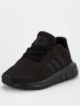 Image of Adidas Originals Swift Run Infant Trainers - Black