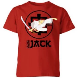 Image of Samurai Jack They Call Me Jack Kids T-Shirt - Red - 3-4 Years