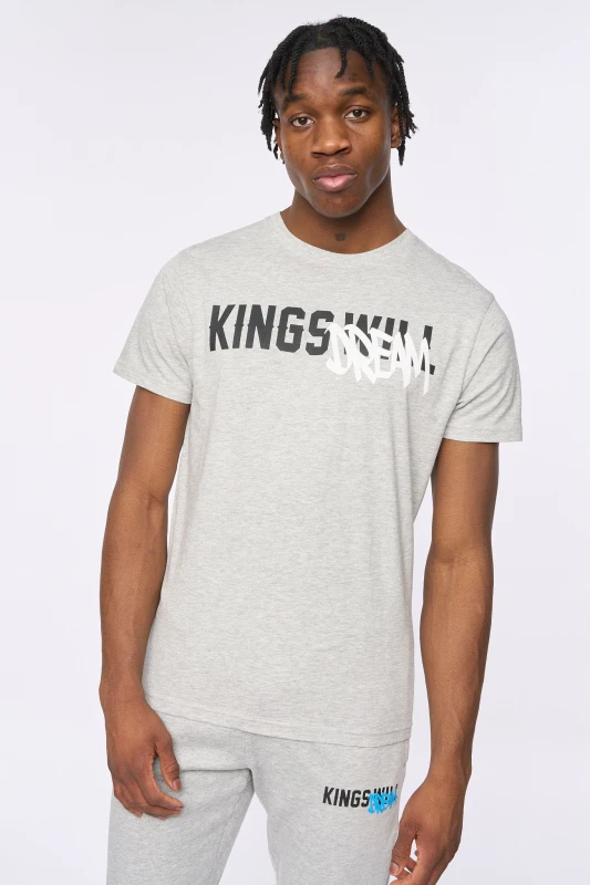 Image of Kings Will Dream Tagged T-Shirt Grey Marl male M