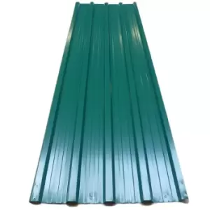 Image of Corrugated Roof Sheets 12Pcs Green 7m²